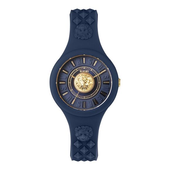 Versus Versace Fire Island Silicone Watch Blue Womens - Picture 1 of 5